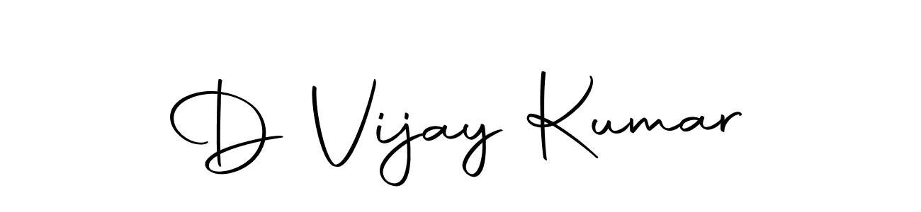 How to make D Vijay Kumar name signature. Use Autography-DOLnW style for creating short signs online. This is the latest handwritten sign. D Vijay Kumar signature style 10 images and pictures png