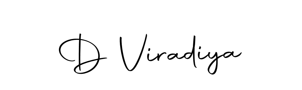The best way (Autography-DOLnW) to make a short signature is to pick only two or three words in your name. The name D Viradiya include a total of six letters. For converting this name. D Viradiya signature style 10 images and pictures png