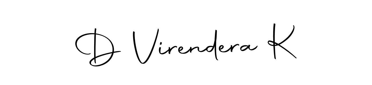 Make a short D Virendera K signature style. Manage your documents anywhere anytime using Autography-DOLnW. Create and add eSignatures, submit forms, share and send files easily. D Virendera K signature style 10 images and pictures png