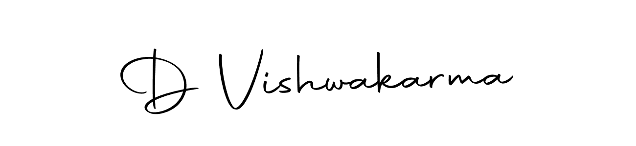 Create a beautiful signature design for name D Vishwakarma. With this signature (Autography-DOLnW) fonts, you can make a handwritten signature for free. D Vishwakarma signature style 10 images and pictures png