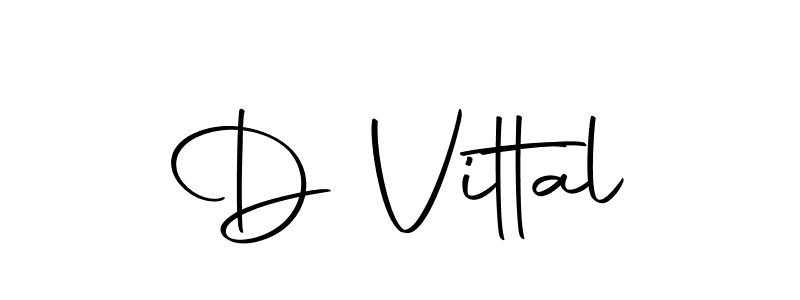 Also we have D Vittal name is the best signature style. Create professional handwritten signature collection using Autography-DOLnW autograph style. D Vittal signature style 10 images and pictures png