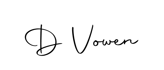 How to make D Vowen signature? Autography-DOLnW is a professional autograph style. Create handwritten signature for D Vowen name. D Vowen signature style 10 images and pictures png