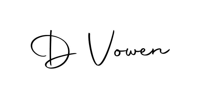 How to make D Vowen signature? Autography-DOLnW is a professional autograph style. Create handwritten signature for D Vowen name. D Vowen signature style 10 images and pictures png