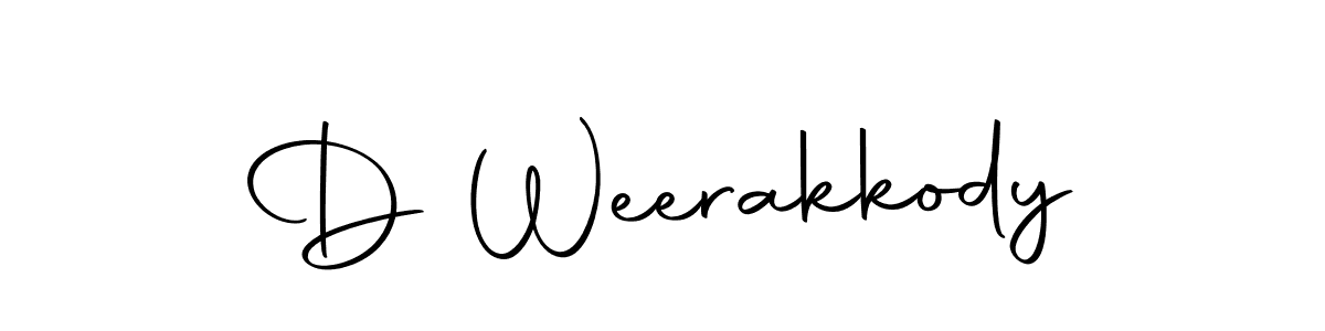 Create a beautiful signature design for name D Weerakkody. With this signature (Autography-DOLnW) fonts, you can make a handwritten signature for free. D Weerakkody signature style 10 images and pictures png