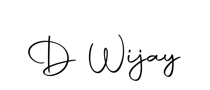 The best way (Autography-DOLnW) to make a short signature is to pick only two or three words in your name. The name D Wijay include a total of six letters. For converting this name. D Wijay signature style 10 images and pictures png