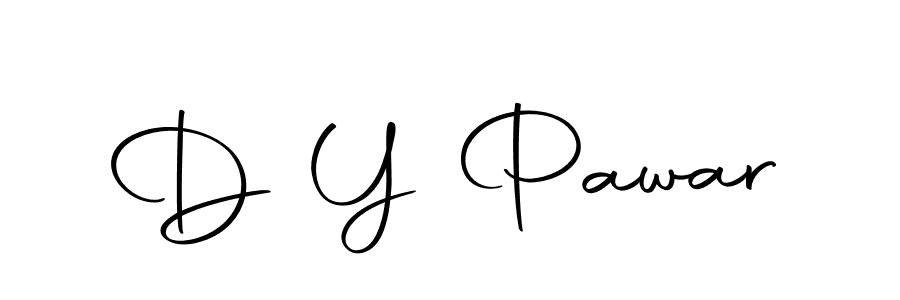 Create a beautiful signature design for name D Y Pawar. With this signature (Autography-DOLnW) fonts, you can make a handwritten signature for free. D Y Pawar signature style 10 images and pictures png