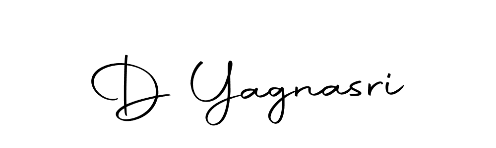 Create a beautiful signature design for name D Yagnasri. With this signature (Autography-DOLnW) fonts, you can make a handwritten signature for free. D Yagnasri signature style 10 images and pictures png
