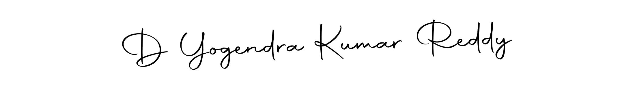 Create a beautiful signature design for name D Yogendra Kumar Reddy. With this signature (Autography-DOLnW) fonts, you can make a handwritten signature for free. D Yogendra Kumar Reddy signature style 10 images and pictures png