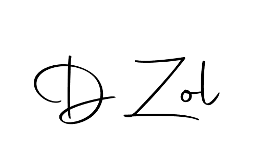 Create a beautiful signature design for name D Zol. With this signature (Autography-DOLnW) fonts, you can make a handwritten signature for free. D Zol signature style 10 images and pictures png