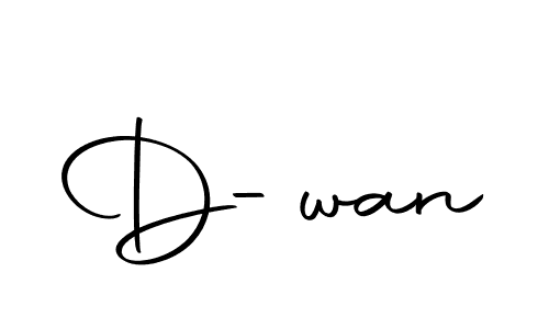 Similarly Autography-DOLnW is the best handwritten signature design. Signature creator online .You can use it as an online autograph creator for name D-wan. D-wan signature style 10 images and pictures png