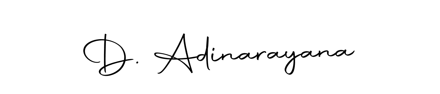 Create a beautiful signature design for name D. Adinarayana. With this signature (Autography-DOLnW) fonts, you can make a handwritten signature for free. D. Adinarayana signature style 10 images and pictures png