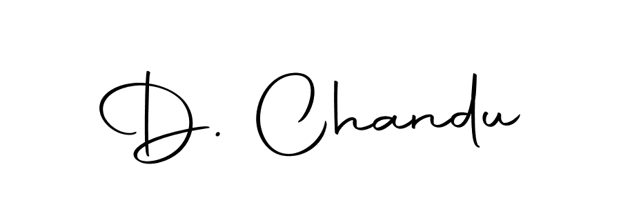 Design your own signature with our free online signature maker. With this signature software, you can create a handwritten (Autography-DOLnW) signature for name D. Chandu. D. Chandu signature style 10 images and pictures png