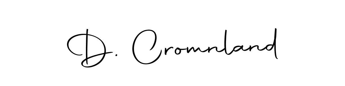 You should practise on your own different ways (Autography-DOLnW) to write your name (D. Cromnland) in signature. don't let someone else do it for you. D. Cromnland signature style 10 images and pictures png