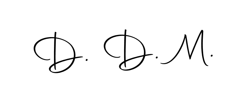 Use a signature maker to create a handwritten signature online. With this signature software, you can design (Autography-DOLnW) your own signature for name D. D. M.. D. D. M. signature style 10 images and pictures png