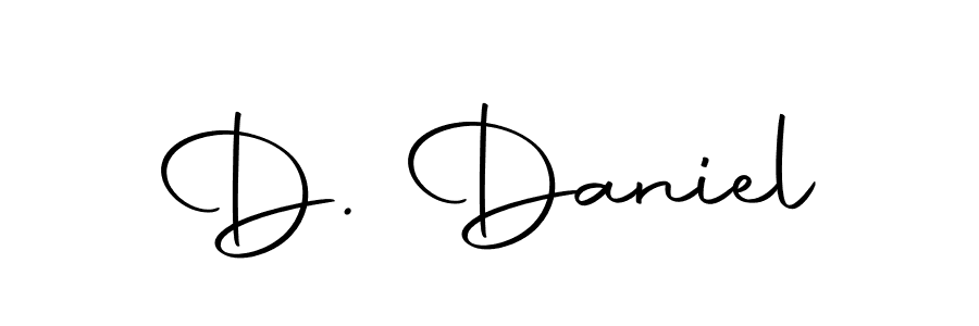 Design your own signature with our free online signature maker. With this signature software, you can create a handwritten (Autography-DOLnW) signature for name D. Daniel. D. Daniel signature style 10 images and pictures png