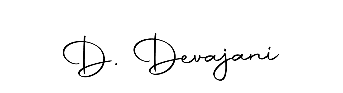 How to make D. Devajani name signature. Use Autography-DOLnW style for creating short signs online. This is the latest handwritten sign. D. Devajani signature style 10 images and pictures png