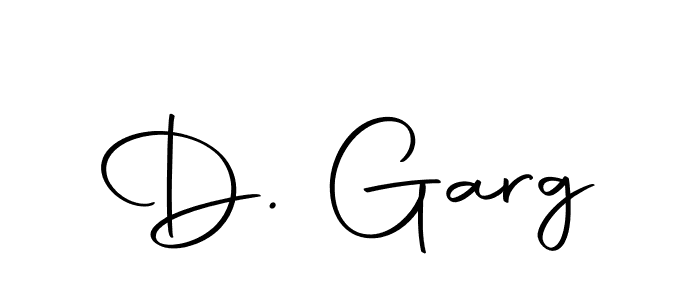 Create a beautiful signature design for name D. Garg. With this signature (Autography-DOLnW) fonts, you can make a handwritten signature for free. D. Garg signature style 10 images and pictures png