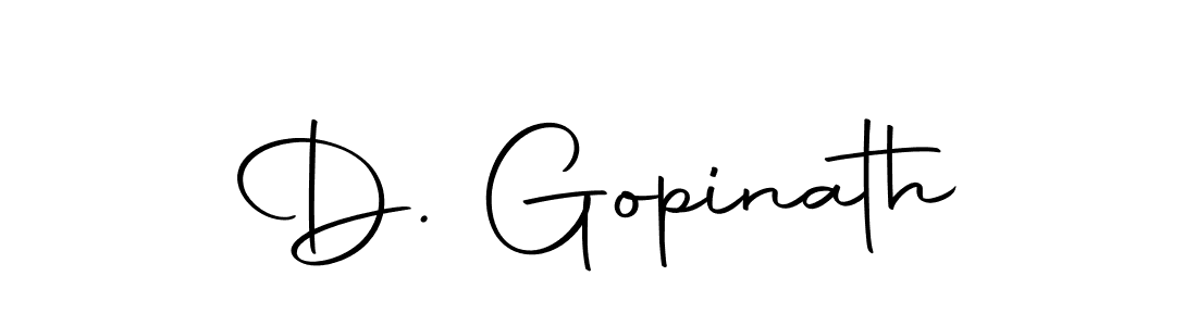 Design your own signature with our free online signature maker. With this signature software, you can create a handwritten (Autography-DOLnW) signature for name D. Gopinath. D. Gopinath signature style 10 images and pictures png