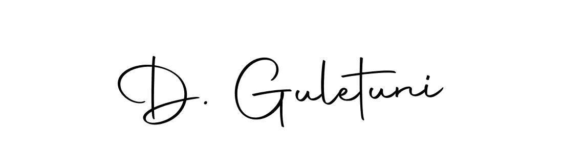 How to make D. Guletuni signature? Autography-DOLnW is a professional autograph style. Create handwritten signature for D. Guletuni name. D. Guletuni signature style 10 images and pictures png