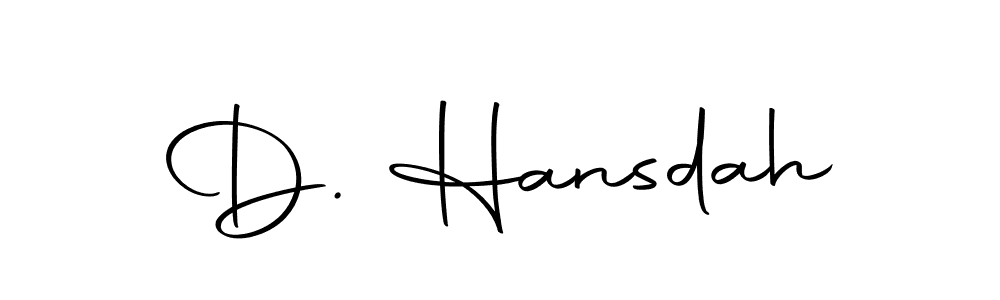 How to Draw D. Hansdah signature style? Autography-DOLnW is a latest design signature styles for name D. Hansdah. D. Hansdah signature style 10 images and pictures png