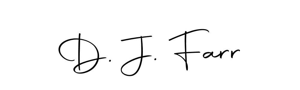 You should practise on your own different ways (Autography-DOLnW) to write your name (D. J. Farr) in signature. don't let someone else do it for you. D. J. Farr signature style 10 images and pictures png