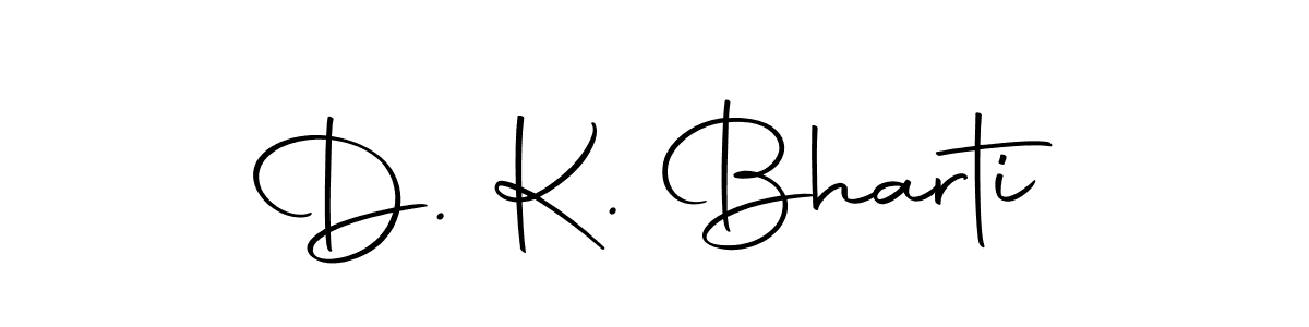 Design your own signature with our free online signature maker. With this signature software, you can create a handwritten (Autography-DOLnW) signature for name D. K. Bharti. D. K. Bharti signature style 10 images and pictures png