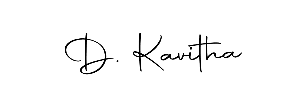 Make a beautiful signature design for name D. Kavitha. With this signature (Autography-DOLnW) style, you can create a handwritten signature for free. D. Kavitha signature style 10 images and pictures png