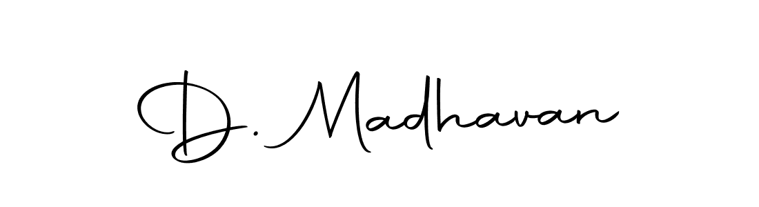 Make a short D. Madhavan signature style. Manage your documents anywhere anytime using Autography-DOLnW. Create and add eSignatures, submit forms, share and send files easily. D. Madhavan signature style 10 images and pictures png