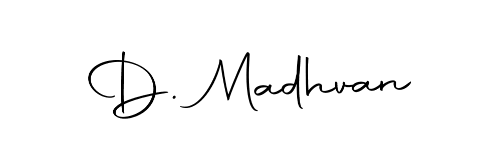 Create a beautiful signature design for name D. Madhvan. With this signature (Autography-DOLnW) fonts, you can make a handwritten signature for free. D. Madhvan signature style 10 images and pictures png