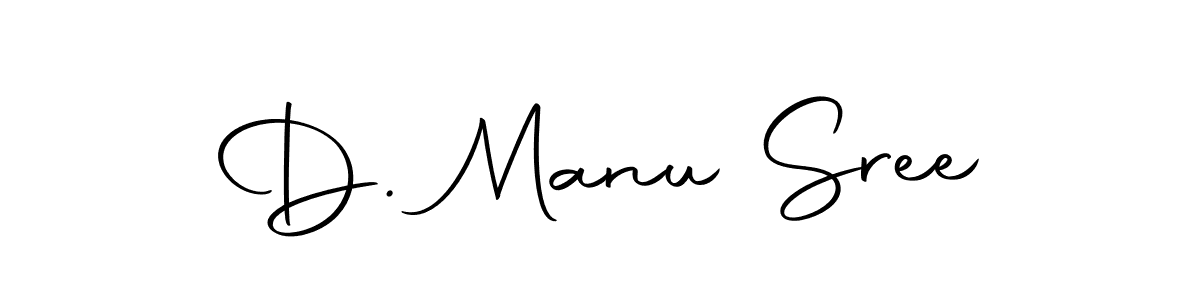 Make a beautiful signature design for name D. Manu Sree. With this signature (Autography-DOLnW) style, you can create a handwritten signature for free. D. Manu Sree signature style 10 images and pictures png
