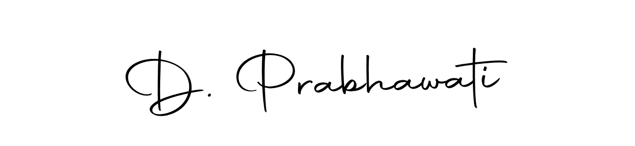 How to make D. Prabhawati name signature. Use Autography-DOLnW style for creating short signs online. This is the latest handwritten sign. D. Prabhawati signature style 10 images and pictures png