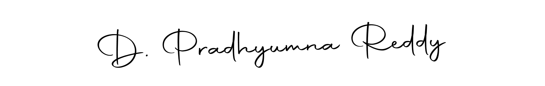 Use a signature maker to create a handwritten signature online. With this signature software, you can design (Autography-DOLnW) your own signature for name D. Pradhyumna Reddy. D. Pradhyumna Reddy signature style 10 images and pictures png