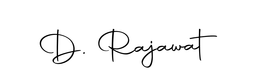 Design your own signature with our free online signature maker. With this signature software, you can create a handwritten (Autography-DOLnW) signature for name D. Rajawat. D. Rajawat signature style 10 images and pictures png