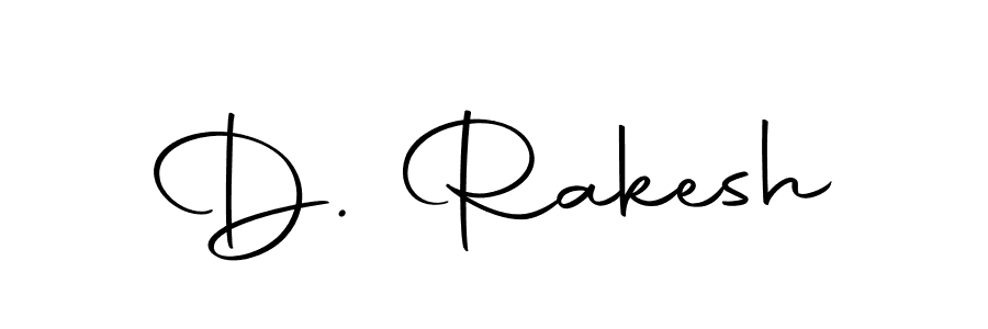 How to make D. Rakesh name signature. Use Autography-DOLnW style for creating short signs online. This is the latest handwritten sign. D. Rakesh signature style 10 images and pictures png