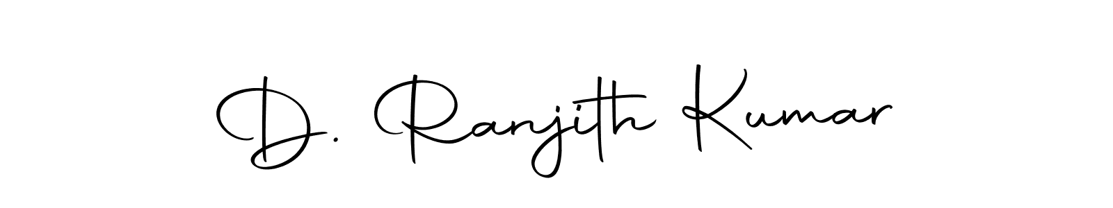 The best way (Autography-DOLnW) to make a short signature is to pick only two or three words in your name. The name D. Ranjith Kumar include a total of six letters. For converting this name. D. Ranjith Kumar signature style 10 images and pictures png