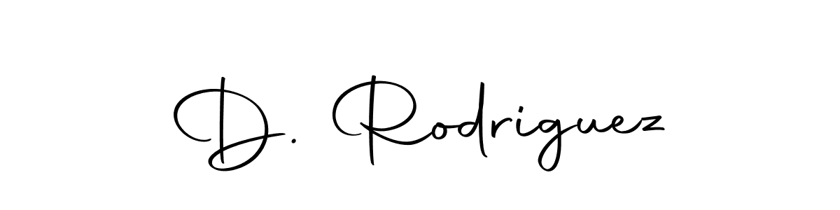 How to make D. Rodriguez name signature. Use Autography-DOLnW style for creating short signs online. This is the latest handwritten sign. D. Rodriguez signature style 10 images and pictures png