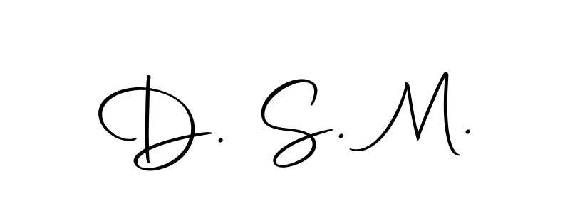 Design your own signature with our free online signature maker. With this signature software, you can create a handwritten (Autography-DOLnW) signature for name D. S. M.. D. S. M. signature style 10 images and pictures png