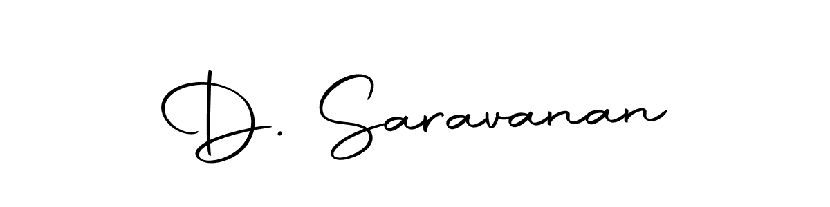 How to make D. Saravanan name signature. Use Autography-DOLnW style for creating short signs online. This is the latest handwritten sign. D. Saravanan signature style 10 images and pictures png