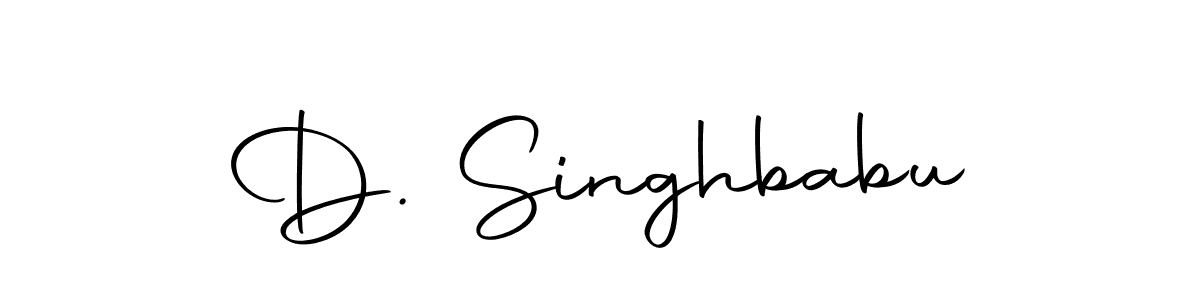 You should practise on your own different ways (Autography-DOLnW) to write your name (D. Singhbabu) in signature. don't let someone else do it for you. D. Singhbabu signature style 10 images and pictures png