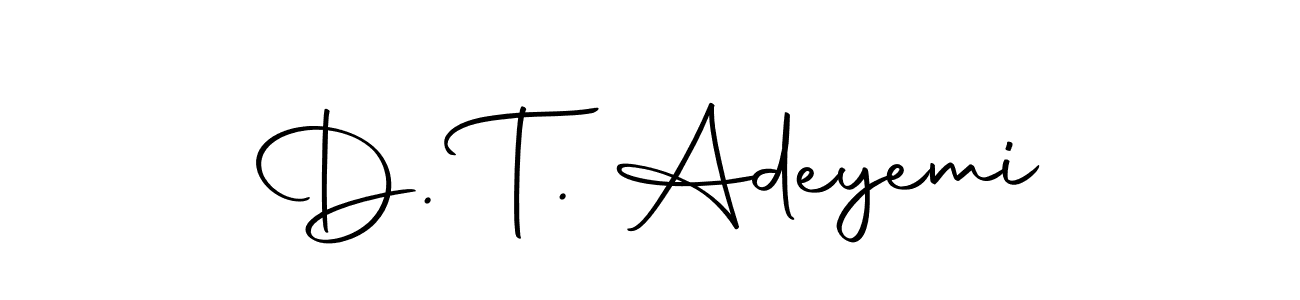 Design your own signature with our free online signature maker. With this signature software, you can create a handwritten (Autography-DOLnW) signature for name D. T. Adeyemi. D. T. Adeyemi signature style 10 images and pictures png