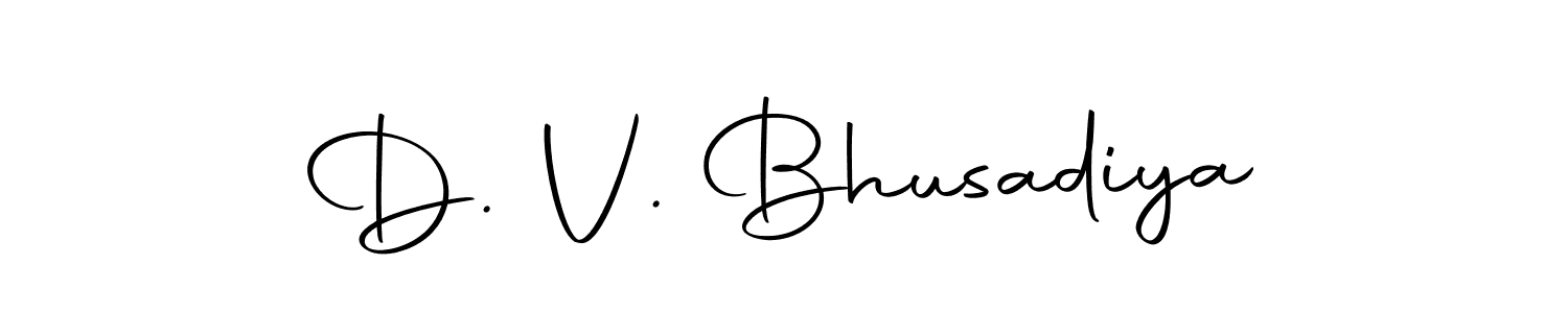 Make a beautiful signature design for name D. V. Bhusadiya. Use this online signature maker to create a handwritten signature for free. D. V. Bhusadiya signature style 10 images and pictures png