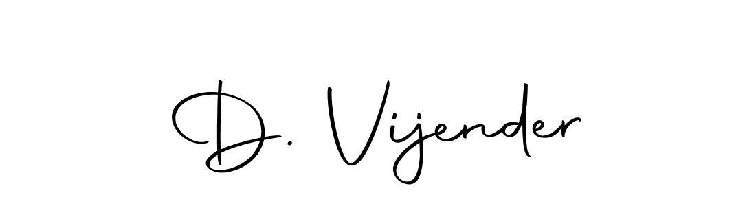 Design your own signature with our free online signature maker. With this signature software, you can create a handwritten (Autography-DOLnW) signature for name D. Vijender. D. Vijender signature style 10 images and pictures png