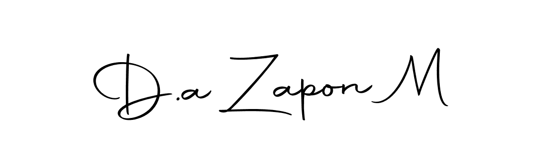 It looks lik you need a new signature style for name D.a Zapon M. Design unique handwritten (Autography-DOLnW) signature with our free signature maker in just a few clicks. D.a Zapon M signature style 10 images and pictures png