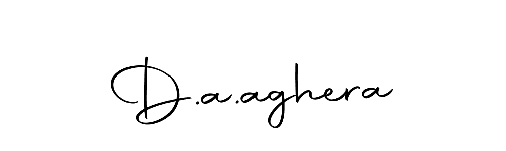 How to make D.a.aghera name signature. Use Autography-DOLnW style for creating short signs online. This is the latest handwritten sign. D.a.aghera signature style 10 images and pictures png