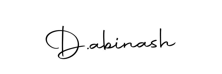 Create a beautiful signature design for name D.abinash. With this signature (Autography-DOLnW) fonts, you can make a handwritten signature for free. D.abinash signature style 10 images and pictures png