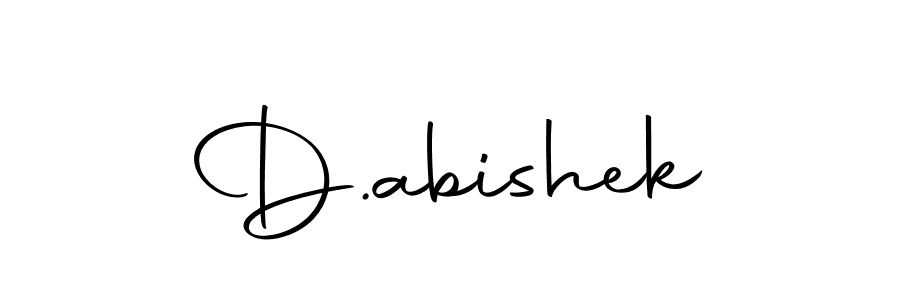 Use a signature maker to create a handwritten signature online. With this signature software, you can design (Autography-DOLnW) your own signature for name D.abishek. D.abishek signature style 10 images and pictures png