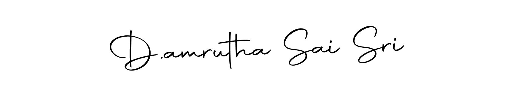 Use a signature maker to create a handwritten signature online. With this signature software, you can design (Autography-DOLnW) your own signature for name D.amrutha Sai Sri. D.amrutha Sai Sri signature style 10 images and pictures png