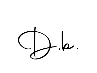 Use a signature maker to create a handwritten signature online. With this signature software, you can design (Autography-DOLnW) your own signature for name D.b.. D.b. signature style 10 images and pictures png