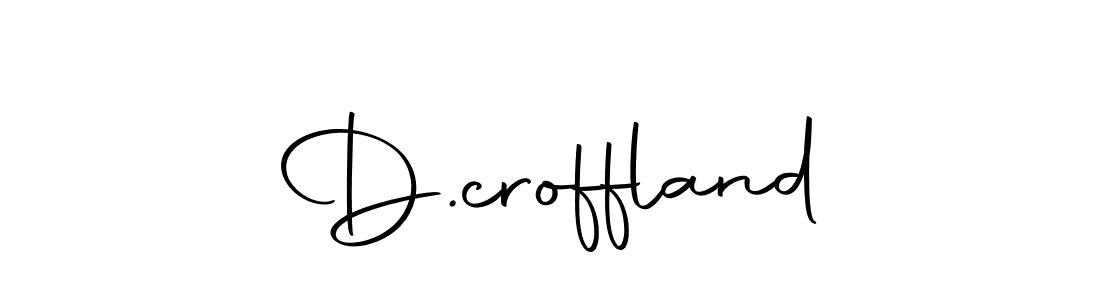 How to make D.croffland name signature. Use Autography-DOLnW style for creating short signs online. This is the latest handwritten sign. D.croffland signature style 10 images and pictures png