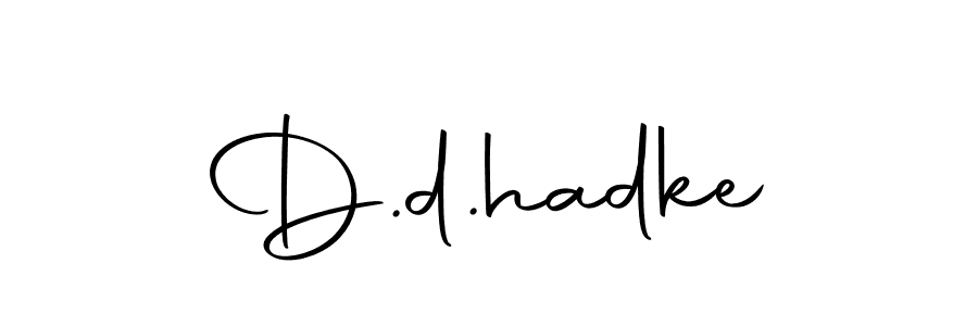 D.d.hadke stylish signature style. Best Handwritten Sign (Autography-DOLnW) for my name. Handwritten Signature Collection Ideas for my name D.d.hadke. D.d.hadke signature style 10 images and pictures png